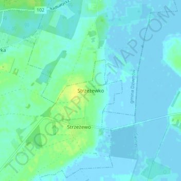 Topografische Karte Ramsberg, Höhe, Relief