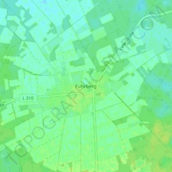 Topografische Karte Fuhrberg, Höhe, Relief