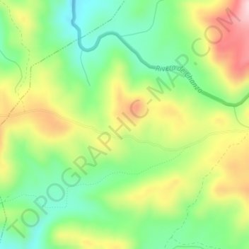 Topografische Karte Rociana, Höhe, Relief