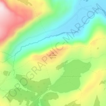 Topografische Karte Maum, Höhe, Relief