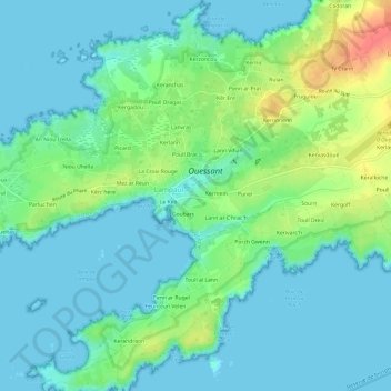 Topografische Karte Costaprat, Höhe, Relief