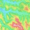 Topografische Karte Les Baraques Perrier, Höhe, Relief