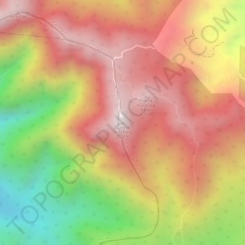 Topografische Karte Mount Brinchang, Höhe, Relief