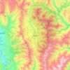 Topografische Karte Loja, Höhe, Relief