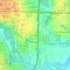 Topografische Karte Shady Grove, Höhe, Relief