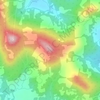 Topografische Karte Morro Boa Vista, Höhe, Relief
