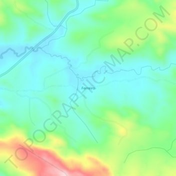 Topografische Karte Ferreiro, Höhe, Relief