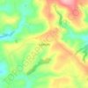 Topografische Karte Lanreath, Höhe, Relief