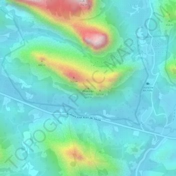 Topografische Karte Pedra do Camelo, Höhe, Relief