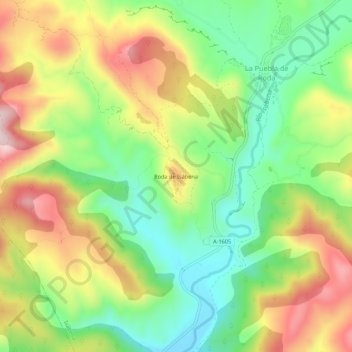 Topografische Karte Roda de Isábena, Höhe, Relief