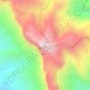 Topografische Karte Guadalupe Peak, Höhe, Relief