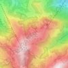 Topografische Karte Hahnenkamm, Höhe, Relief