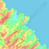 Topografische Karte Luanco, Höhe, Relief