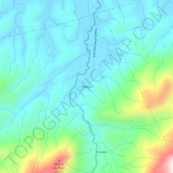 Topografische Karte Galera, Höhe, Relief