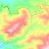 Topografische Karte Nupa Bomba, Höhe, Relief