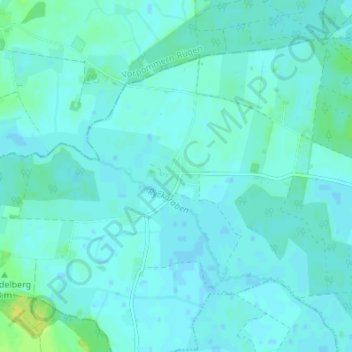 Topografische Karte Groß Petershagen, Höhe, Relief