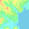 Topografische Karte Pointblank, Höhe, Relief
