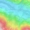 Topografische Karte La Cuttaz, Höhe, Relief