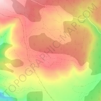 Topografische Karte La Ballestera, Höhe, Relief