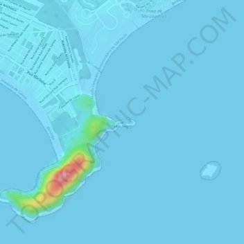 Topografische Karte Pedra Selada, Höhe, Relief