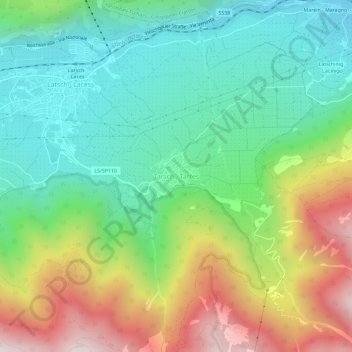 Topografische Karte Tarsch, Höhe, Relief