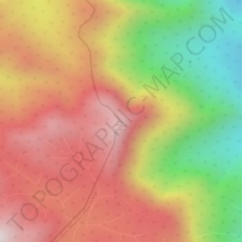 Topografische Karte Mount Halcyon, Höhe, Relief