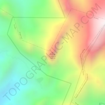 Topografische Karte Pico do Cruzeiro, Höhe, Relief