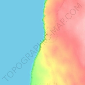 Topografische Karte Castle Cove Lookout, Höhe, Relief