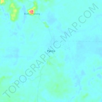 Topografische Karte Pantu, Höhe, Relief