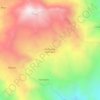 Topografische Karte Ayahuacas / Ayahuaca, Höhe, Relief