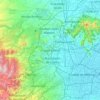 Topografische Karte Ciudad Satélite, Höhe, Relief