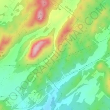 Topografische Karte Cova des Coloms, Höhe, Relief