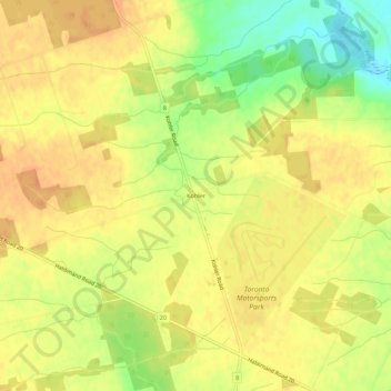 Topografische Karte Kohler, Höhe, Relief