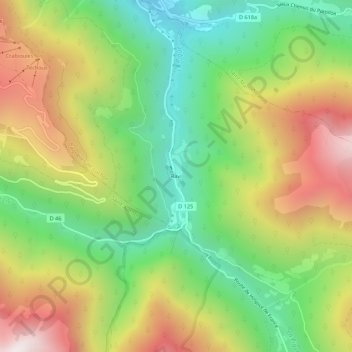 Topografische Karte Ravi, Höhe, Relief