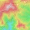 Topografische Karte Alpe di Cavarzano, Höhe, Relief