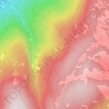Topografische Karte Viote, Höhe, Relief