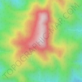 Topografische Karte Gunung Rasam, Höhe, Relief