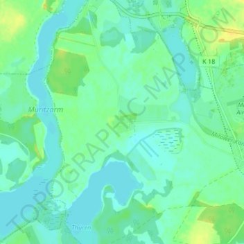 Topografische Karte Neu Gaarz, Höhe, Relief