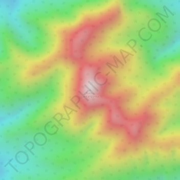 Topografische Karte Buntu Lantangunta, Höhe, Relief