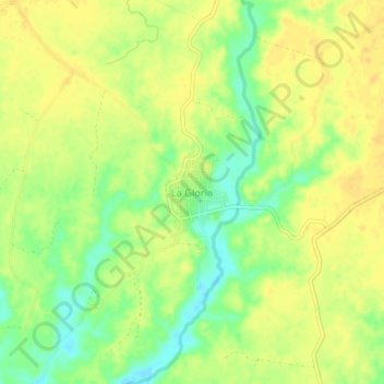 Topografische Karte La Gloria, Höhe, Relief