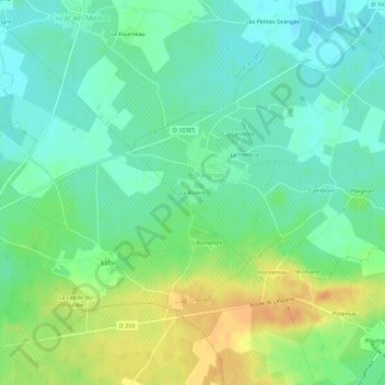 Topografische Karte La Rivière, Höhe, Relief