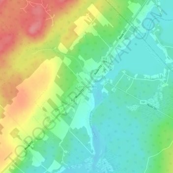 Topografische Karte Saint-Gérard, Höhe, Relief