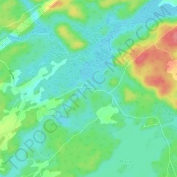 Topografische Karte Ardoch, Höhe, Relief