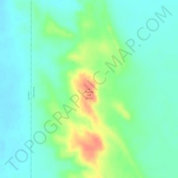 Topografische Karte Round Hill, Höhe, Relief