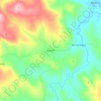Topografische Karte Arrecife, Höhe, Relief