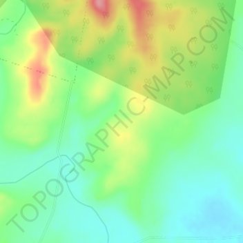 Topografische Karte Adare, Höhe, Relief