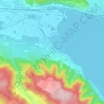 Topografische Karte Bodman, Höhe, Relief