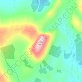 Topografische Karte Burren, Höhe, Relief