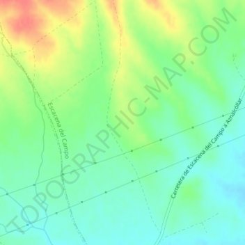 Topografische Karte Calañas, Höhe, Relief