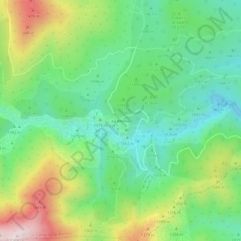 Topografische Karte La Vereda, Höhe, Relief